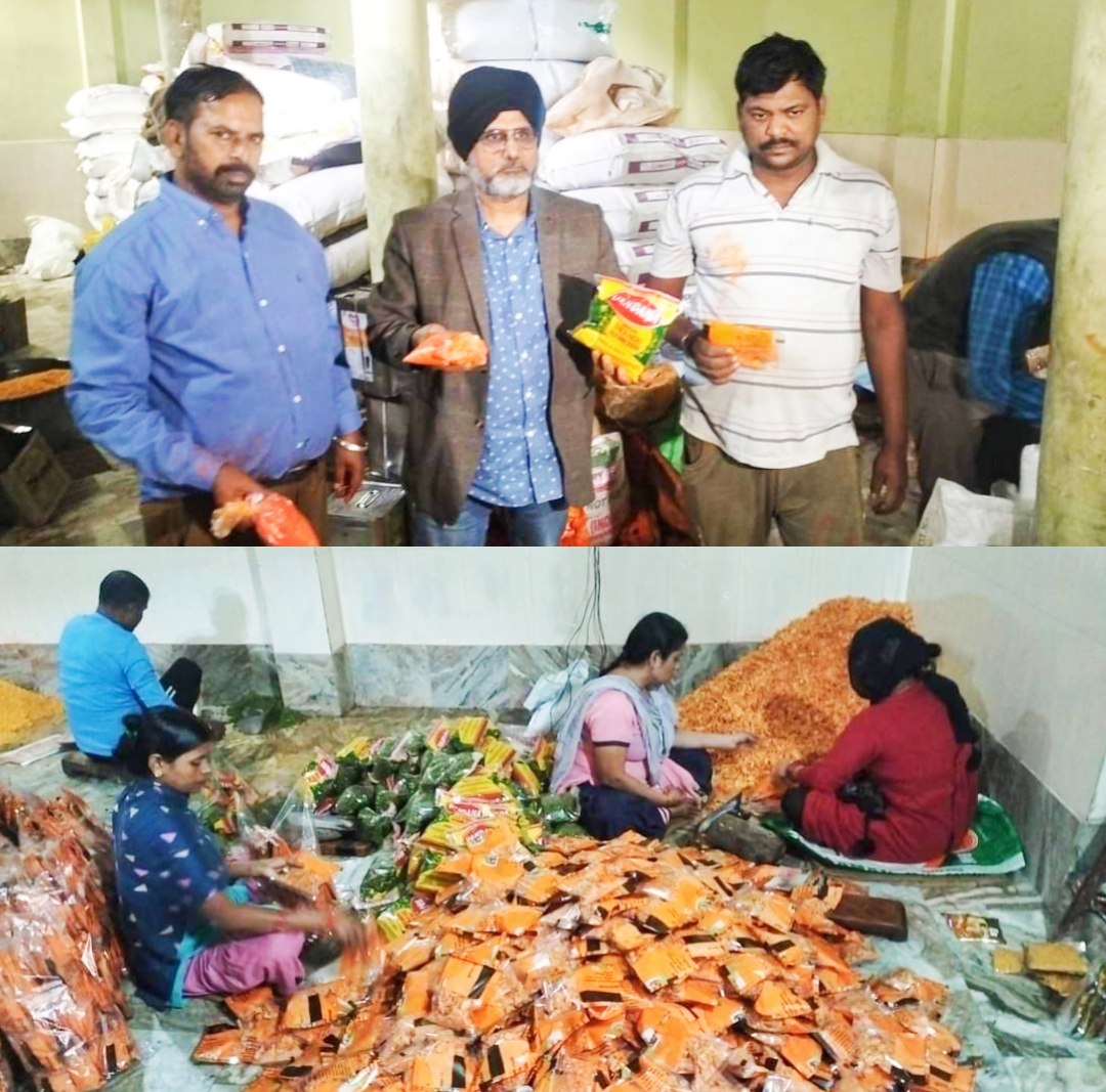 कुछ प्रवासी होशियारपुर की व्यस्त सड़कों पर रहकर बड़े पैमाने पर घटिया नमकीन और अखाद्य नमकीन बेच रहे हैं।